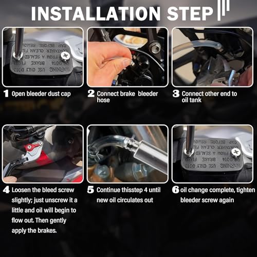 Brake Bleeder Kit,Brake Bleeder Hose One Way Check Valve Kit with Hose/100ml Syringe/Adapters/Clamps/Screws/Caps,Professional Brakes Fluid Bleeders Kits for Cars,Trucks,Motorcycles