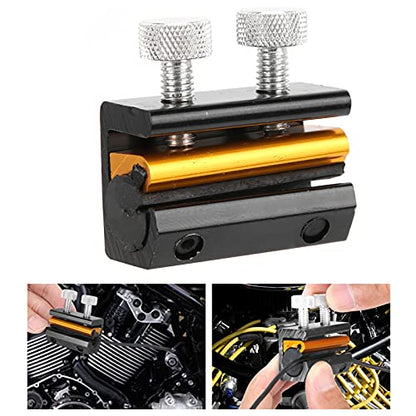 Aramox Cable & Chain Lubricator Tool Luber Oiler Kit for Motorcycle ATV Aluminum & Rubber (Black Gold) - color: Black Gold