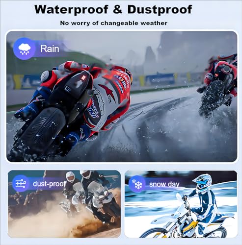 Fodsports FX6 Motorcycle Bluetooth Headset, 6 Riders Group Motorbike Bluetooth Intercom, 1000M Motorcycle Helmet Communication Systems/Voice Dial/Universal Pairing/FM Radio(1 Pack) - size: 1 Pack FX6