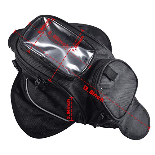KATUR Motorcycle Gas Oil Fuel Tank Bag Universal Waterproof Oxford Fabric with Strong Magnetic Motorbike Bag Compatible with Harley Honda Yamaha Suzuki