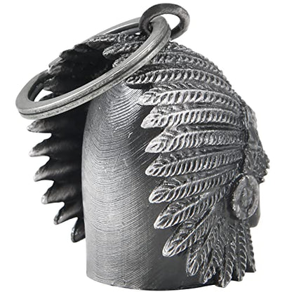 Dream Apparel Motorcycle Bell Guardian Angel Drive Away Gremlin, Biker Bell for Men Women Rider Riding, Good Luck Gift - color: Native
