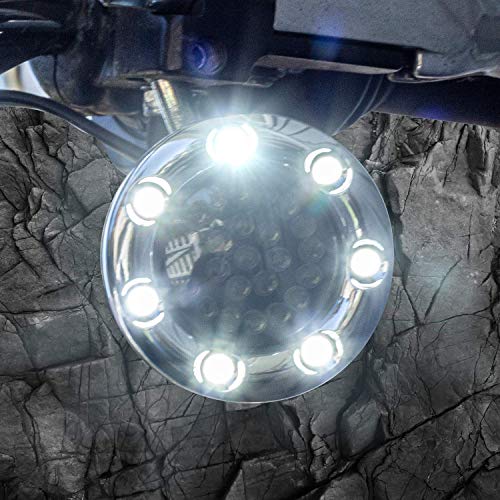 Eagle Lights 2 Inch Bullet Front Infinity Beam LED Turn Signals w/Running Light Ring Covers for Harley Davidson - Chrome / 1157 Base - color: Chrome