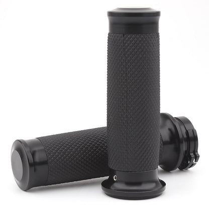 Motorcycle 1 Inch Handlebar Grips Universal Hand Grips Non-Slip Rubber Handgrips Fit for H-Arley Touring Softail Road Street Glide Road King Sportster