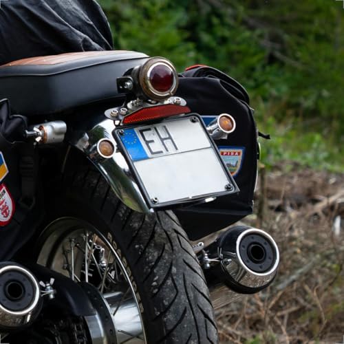 evermotor 2 Packs Red Warning Reflective Reflectors Stickers ：Waterproof ATV Bike Accessories High-Visibility Retro Rear Safety Reflectors for Motorcycle, Bicycle & Scooter - size: 125mm*21mm