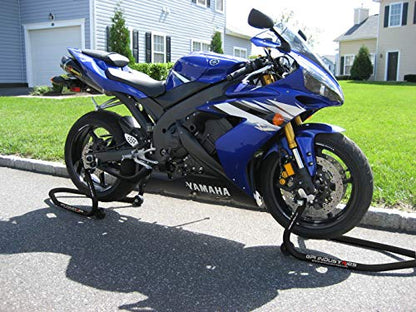GP Pro Series Universal Front and Rear Motorcycle stands set - For use with Ninja ZX6r 636 ZX10r ZX14r ZX14 CBR 600rr 1000rr GSXR 600 750 1000 Yamaha R1 R6 MT10 MT09 MT07 Hayabusa SV650 SV1000