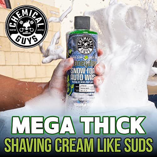 Chemical Guys Car Wash Soap for Foam Cannon or Bucket, Honeydew Snow Foam Car Wash Soap for Trucks, Motorcycles, RVs & More, Super Suds, Honeydew Scent - 64 oz (Half Gallon) - size: 64 Ounce (Pack of 1), style: HONEYDEW