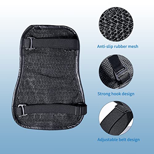 Foldable Motorcycle Seat Cushion,High Elasticity Gel 3D Honeycomb Comfortable Breathable Shock Absorption for Long Ride Seat Cover