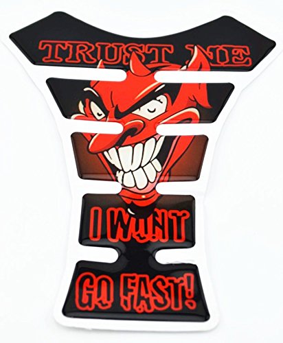 Motorcycle Tank Gas Protector Pad Sticker Fiber Rubber Decal Devil Fit For KAWASAKI NINJA 650R (ER-6f ER-6n) 2006 2007 2008