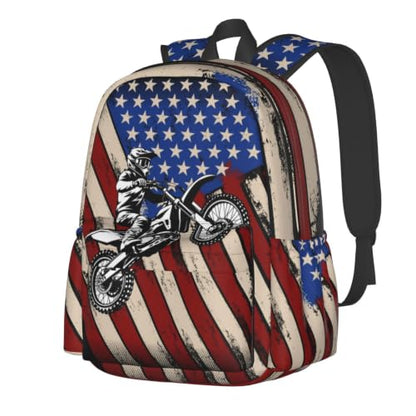 Motocross Backpack Bookbag Laptop Backpacks Multipurpose Daypack for Boys Girls School Men Women Travel Hiking - color: Motocross