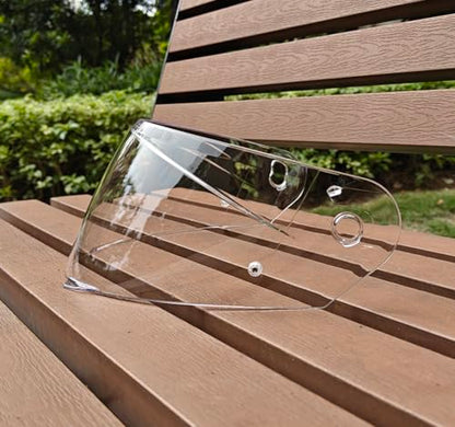 HJ-33 Helmet shield Replacement,Motorcycle Helmet Visor Compatible with HJC i90,i91(Transparent) - color: Transparent