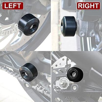 Motorcycle Front Rear Fork Wheel Frame Slider Crash Protector Compatible with Husqvarna Vitpilen/Svartpilen 401 2017-2023, Axle Slider Crash Pads