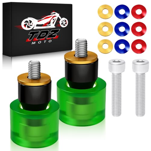 TDZ Motorcycle Decorative Wheel Install on 1-1/4" Engine Guard Saddlebag Guard for Harley & Any Other Brand 1.25” Crash bar,Green Wheel - color: E-Green Wheel