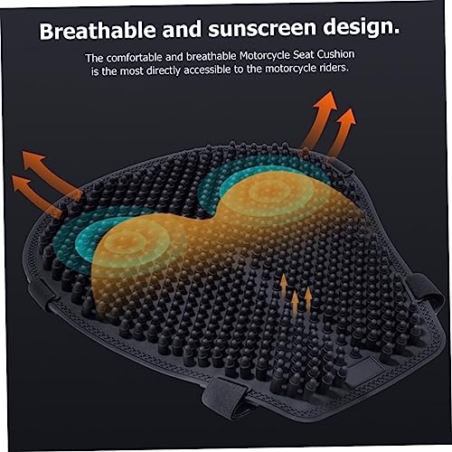 LIFKOME Breathable Slip Motorcycle Seat Cushion Pad Silicone Motorbike Cushion Shockproof for Bikes Cooling Heat Resistant Saddle Cover