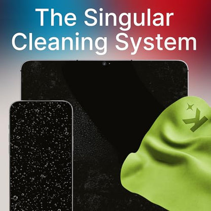 Koala Lens Cleaning Cloth | Japanese Microfiber | Glasses Cleaning Cloths | Eyeglass Lens Cleaner | Eyeglasses, Camera, VR/AR Headset, and Screen Cleaner | Black & Green (Pack of 2) - color: Black / Green, size: 2 Pack
