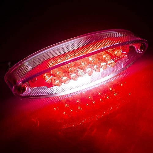Motorcycle Taillight Universal Brake Stop Light ATV Tail Light - color: White