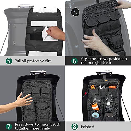 Mofun Tour Pack Lid Organizer Saddlebags Tour Luggage Storage Bag Compatible with Harley Touring FLT FLH 1999-2013