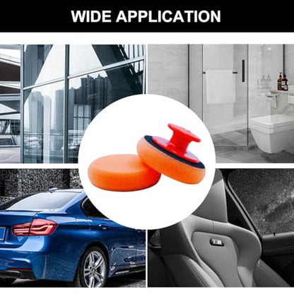 6 Pcs Car Sponge Polishing Pads Professional Wax Applicator Pads with Handle for Car Polishing