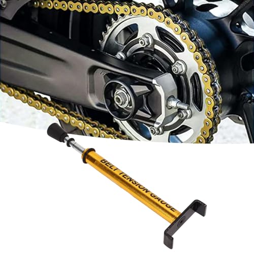 10LB Universal Metal Alloy Belt Tension Gauge, Accurate Motorcycle Chain Tension Tool, Vehicle ATV Replacement Setting Tool with Construction