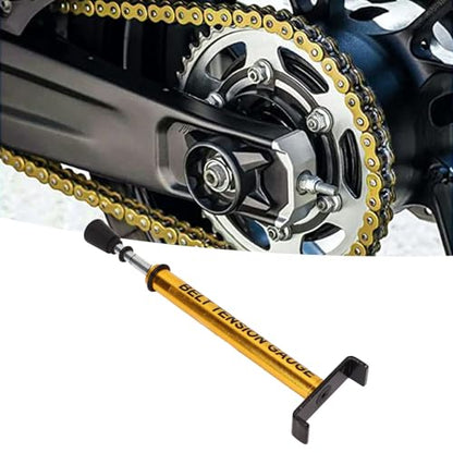 10LB Universal Metal Alloy Belt Tension Gauge, Accurate Motorcycle Chain Tension Tool, Vehicle ATV Replacement Setting Tool with Construction