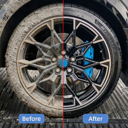 Tire Shine Applicator with 2 Heavier-Duty Detachable Foam Applicator Pads for Car Cleaning and Fine Polishing Reusable Tire Dressing Applicator for Car Truck SUV Motorcycle - style: Thickened Sponge