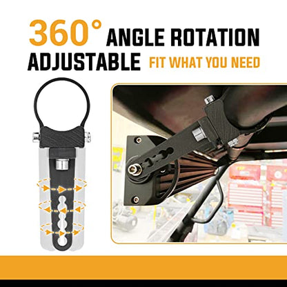 Wsays 1.75'' Custom Side Roll Cage Bull Bar Clamps LED Light Mount Bracket Compatible with Ranger RZR Ace General Fit Arctic Cat YXZ Teryx ATV UTV - size: 1.75 inch
