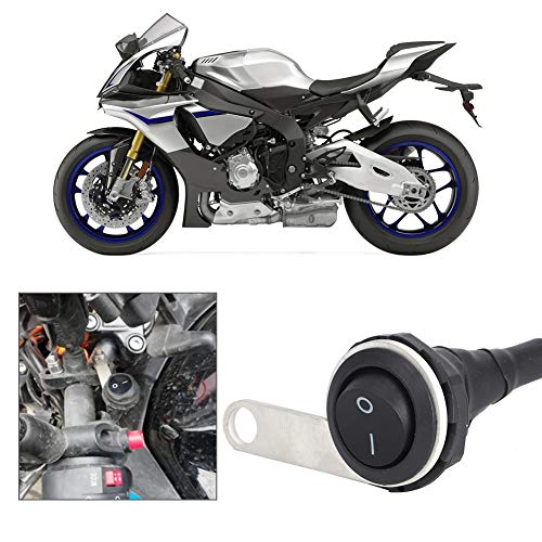 Single Steel Spotlight Handlebar Light Switch Motorcycle ATVs 22mm, Return Button for Common Lights, Hazard Lights, Fog Lights, Headlights