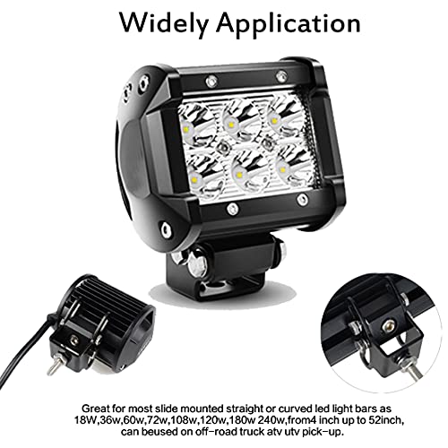 LED Light Bar Base Mounting Bracket Universal Adjustable Slide Mounting Brackets 2PCS Side Bracket Kit for Most Straight or Curved Light Bars from 4 inch up to 52 inch(Pack of 2) - size: Light Bar Adjust Bracket-Base
