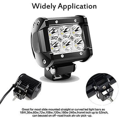 LED Light Bar Base Mounting Bracket Universal Adjustable Slide Mounting Brackets 2PCS Side Bracket Kit for Most Straight or Curved Light Bars from 4 inch up to 52 inch(Pack of 2) - size: Light Bar Adjust Bracket-Base