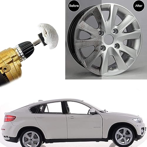 Polishing Pad Buffing Wheel Kit White Flannelette 5 Pack, Polisher Tools Fit for Metal Aluminum Stainless Steel Chrome Wood Plastic Ceramic Glass Woods Fabric Cotton Machine Jewelry etc - size: 5 PCS