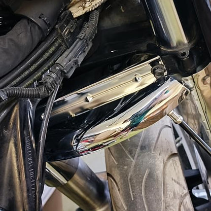 Motorcycle Lower Triple Tree Wind Deflector Fit for Harley Touring Electra Glides Road Glides Road Kings Street Glides 2014-2024 (Chrome) - color: Chrome