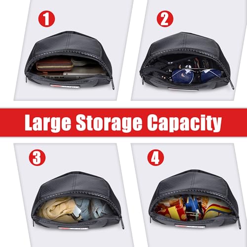 Goldfire Snowmobile Windshield Bags Accessories Ski Doo Dash Bag Dashboard Storage Pouch Wallet Phone Cargo Bags Water-resistant For Ski Doo REV- XP, Part #860201176 (Black)