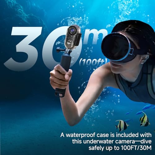 4K WIFI POV Action Body Camera 64GB, Thumb Size Mini Bodycam, Waterproof Magnetic Wearable Hand-free Portable Sports Action Cameras, Snapcam Mount Anywhere for Cycling, Skiing, Swimming, Walking