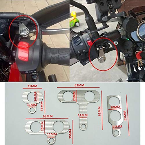 RAYANA Universal Stainless Steel LED Motorcycle Switch ON-Off Handlebar Adjustable Mount Waterproof Switches Button DC12V Fog Light (A-Green-Latching)