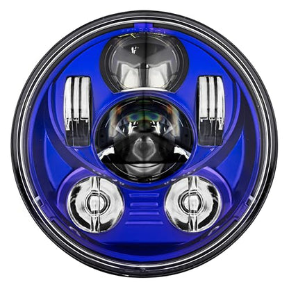 Eagle Lights Indian Scout Blue Headlight Kit - Fits 2014 to Current Scout 60, Scout and Bobber - color: Blue