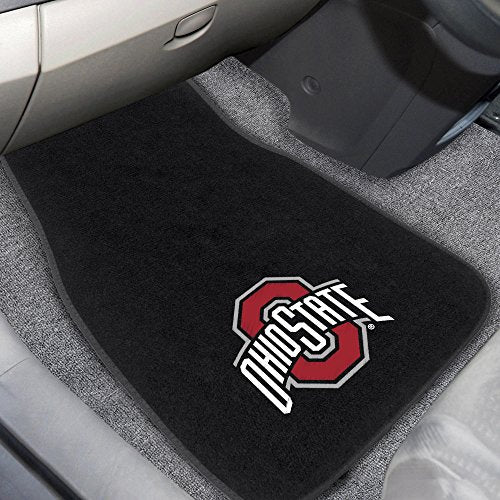 FANMATS NCAA Unisex-Adult 2-Piece Embroidered Team Logo Car Mat Set - color: Black