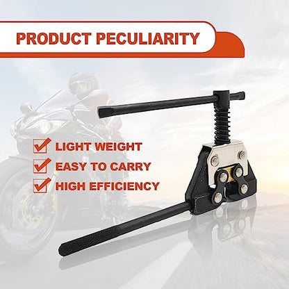 Roller Chain Breaker Detacher Tool for for #25#35#41#40#50#60 415H, 428H, 520, 530 Roller Chain Motorcycle Bicycle Go Kart ATV Chains Replacement, Chain Splitter Detacher Cutter (Black)