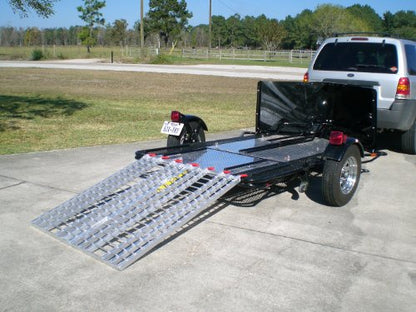 Aluminum Ramps 4 ft. USA - Motorcycles on to Trailers - 5244 MCDR Ramp - size: 4ft x 44in - 1,500lb cap.