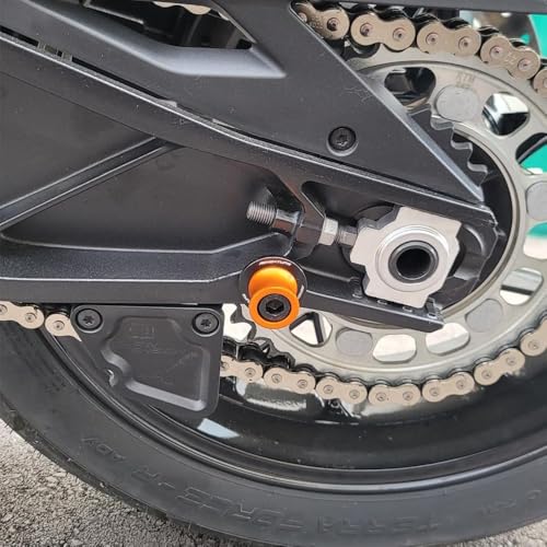 Compatible with 2025 390 ADVENTURE 790 890 ADVENTURE R 890ADV 1290 Super ADV 2026 390 SMC R 690 SMC-R M10 CNC Motorcycle Swingarm Spools Sliders Stand Screws - color: Black