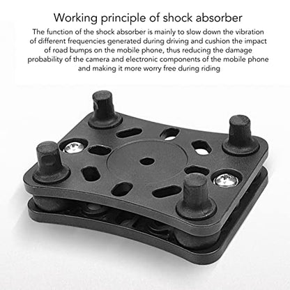 Motorcycle Mobile Phone Holder Buffer, Shock Absorber Phone Bracket, Anti Vibration Silicone Columns with Nylon Base, Universal Phone Mount for Bike Motorbike Riding Safety