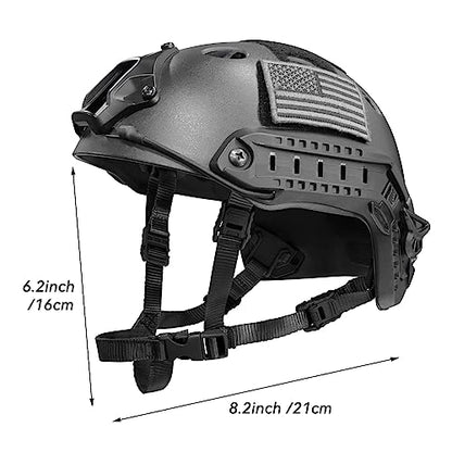 Tactical Helmet Chin Strap Adjustable Dial 4 Points Suspension System with Bolts and Screws for Tactical Fast MICH Bump Helmet Accessory - color: Style 3-Black