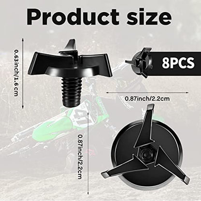 8pcs Motorcycle Helmet Screws - Motorcycle Helmet Visor Screws Helmet Accessories Visor Screw Kit