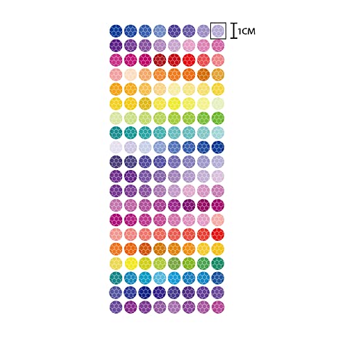 Bicycle Stickers Rainbow Car Decals-320 Pcs Reflective Rim Tape for Bikes Rims for Cars,Bike,Skateboard, Motorcycle Nighty Safety Warning Sticker (320 Pcs Rainbow Dots) - style: 320 Pcs Rainbow Dots