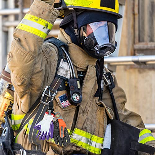 KUNN Firefighter Glove Strap Safety Glove Holder Clips for Work with Alligator Clip - color: Black
