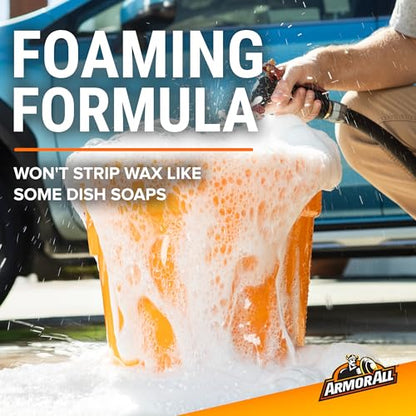 Armor All Foam Action Car Wash Soap, Cleaning Concentrate for Cars, Trucks, and Motorcycles, 64 Fl Oz Bottles (Pack of 4) - size: 64 Fl Oz (Pack of 4), style: 4-pack 256oz
