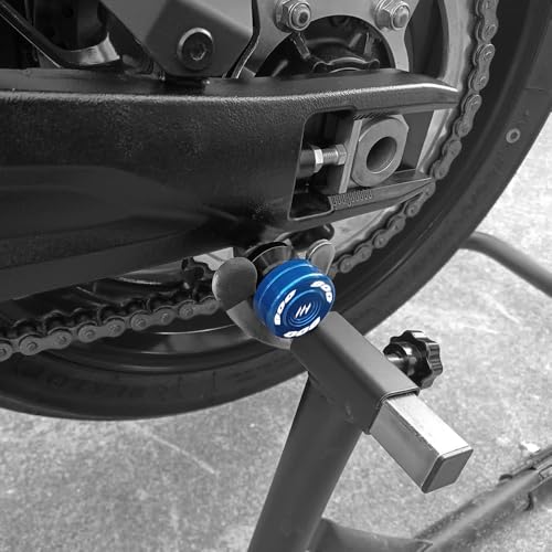Motorcycle M8 Swingarm Spools Slider For V-Strom 800DE (DL 800DE) 2023-2025 V-Strom 800DE Adventure 2023-2025 Swing Arm Spool Slider Stand Screws Accessories (Blue) - color: Blue