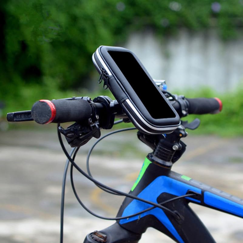 Lurrose Bike Phone Bag: Waterproof Bike Phone Holder with C2 Bracket, XXL 7-inch Compatible, Touchscreen Compatible for Outdoor Riding