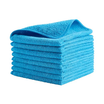 Rubbermaid Commercial Products HYGEN r-40 Recycled Microfiber Cloths, 12"" X 12"" Blue, 24-Pack, Durable, Lint-Free, Wet-Dry Cleaning for Home, Applianes, Cars, Custodial Spaces, Housekeeping, Glass - color: Blue, size: 12 In x 12 In