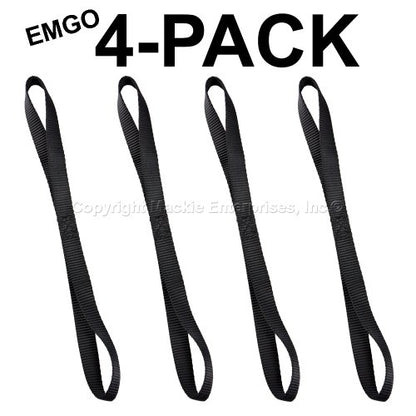 Emgo Tiedowns 18" Soft Touches -Tie Down Extensions 4-Pack Black - size: Black