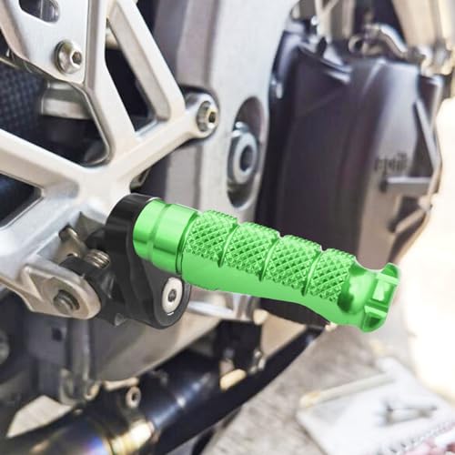 MCMOTOPARTS R-FIGHT Red Front Footpegs 25mm Lowering Foot Pegs Compatible with ER-6F 2006-2008 06 07 08 - color: Red, size: 1 inch Extension (25mm)