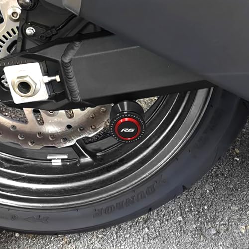 M6 Motorcycle Swingarm Spools Slider Compatible With YAMAHA YZF R6 1999-2020 2021 2022 | Swing Arm Stand Bobbins Screws YZF-R6 YZFR6 YZF600 YZF600R Accessories (red) - color: red